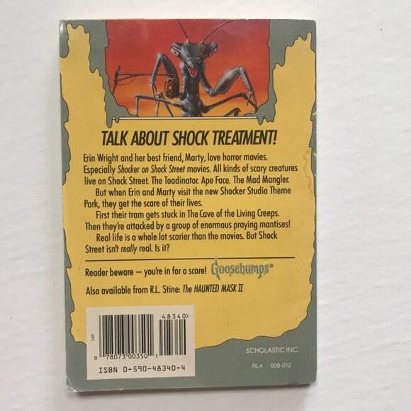Goosebumps Paperback Book #35 Shocker on Shock Street RL Stine - Picture 4 of 4